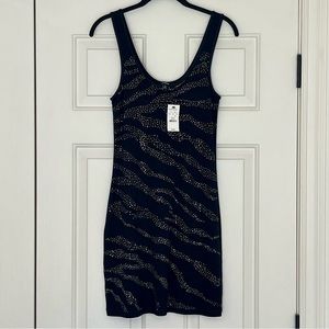 NWT Express Stretch Tank Dress w/Sequins M